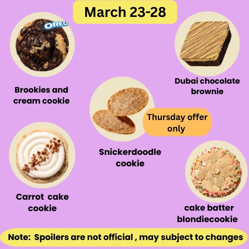 crumbl upcoming spoilers March23-28